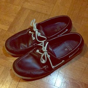 Brooks Brothers leather boat shoes
